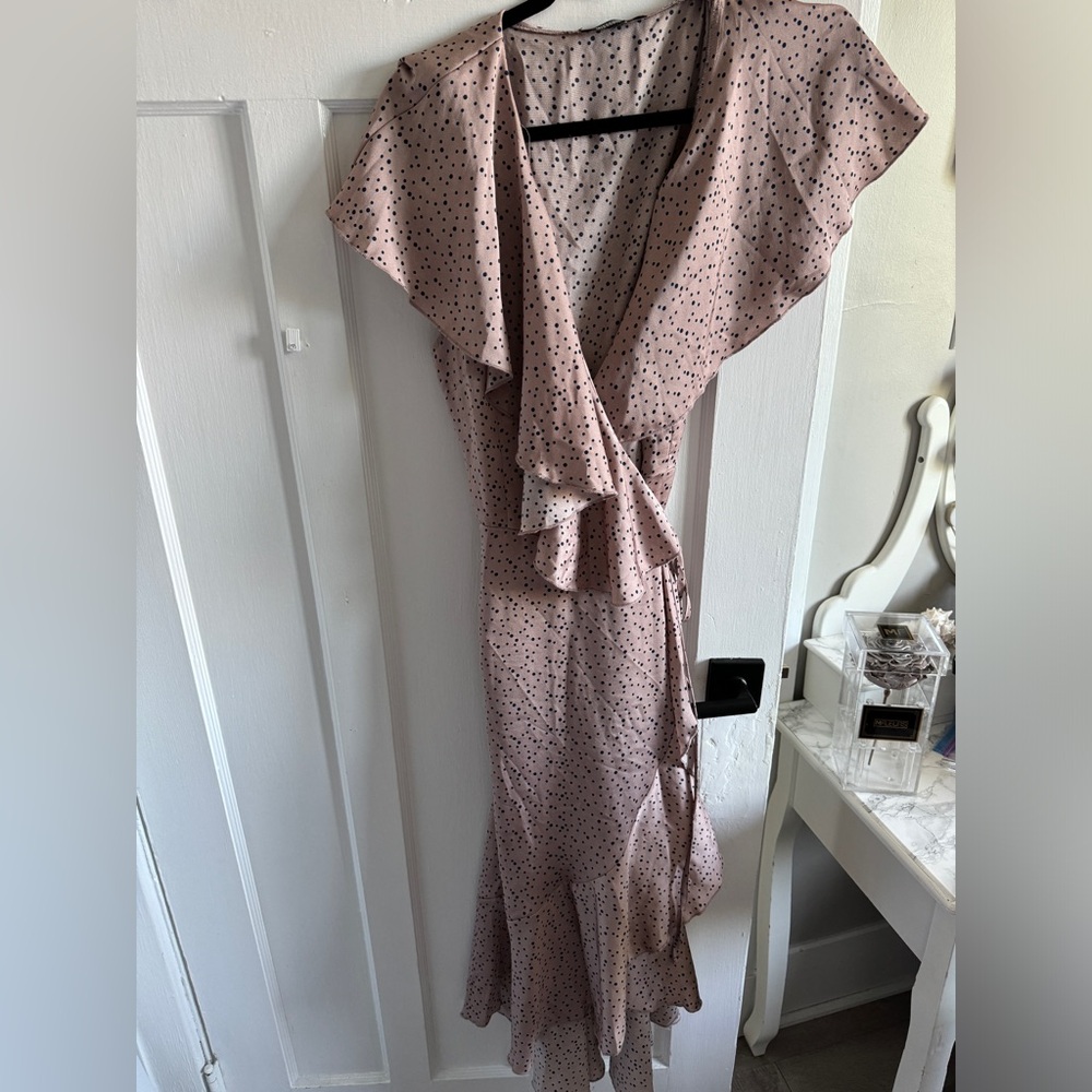 SOLD - PLT - Body-wrap Polka Dot Dress - US12